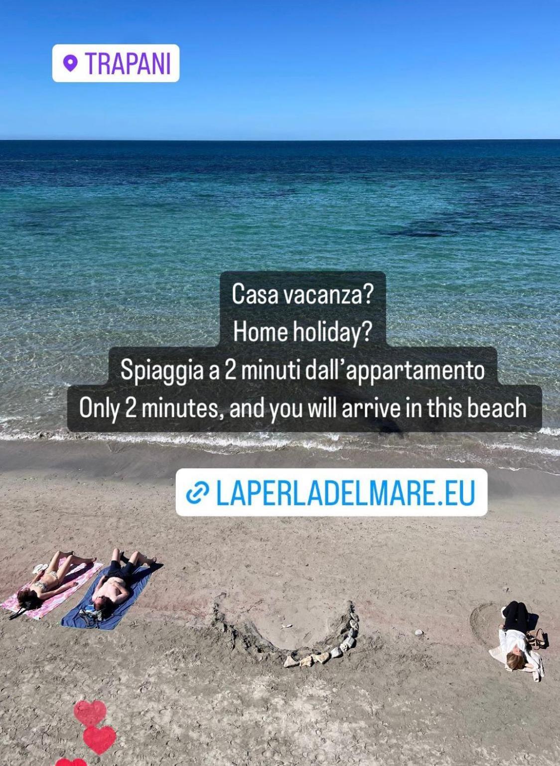Ferienwohnung La Perla Del Mare Trapani Exterior foto